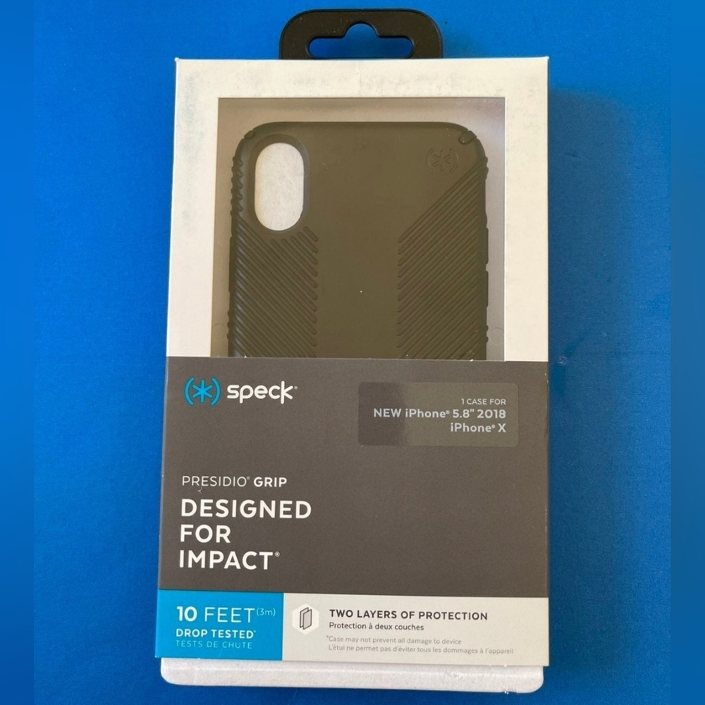 iPhone X/XS - Speck Presidio Grip Case (BLACK)
